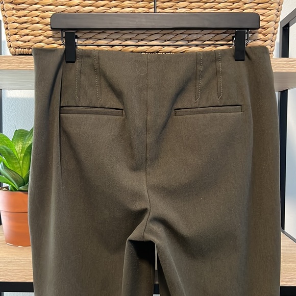 Talbots Mid-Rise Olive Dress Pant Trouser, 8 - Picture 5 of 8